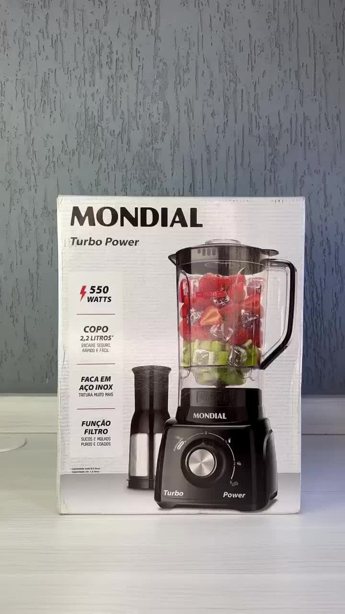 Liquidificador Turbo Power Mondial 550W L-99 WB - Imagem 35