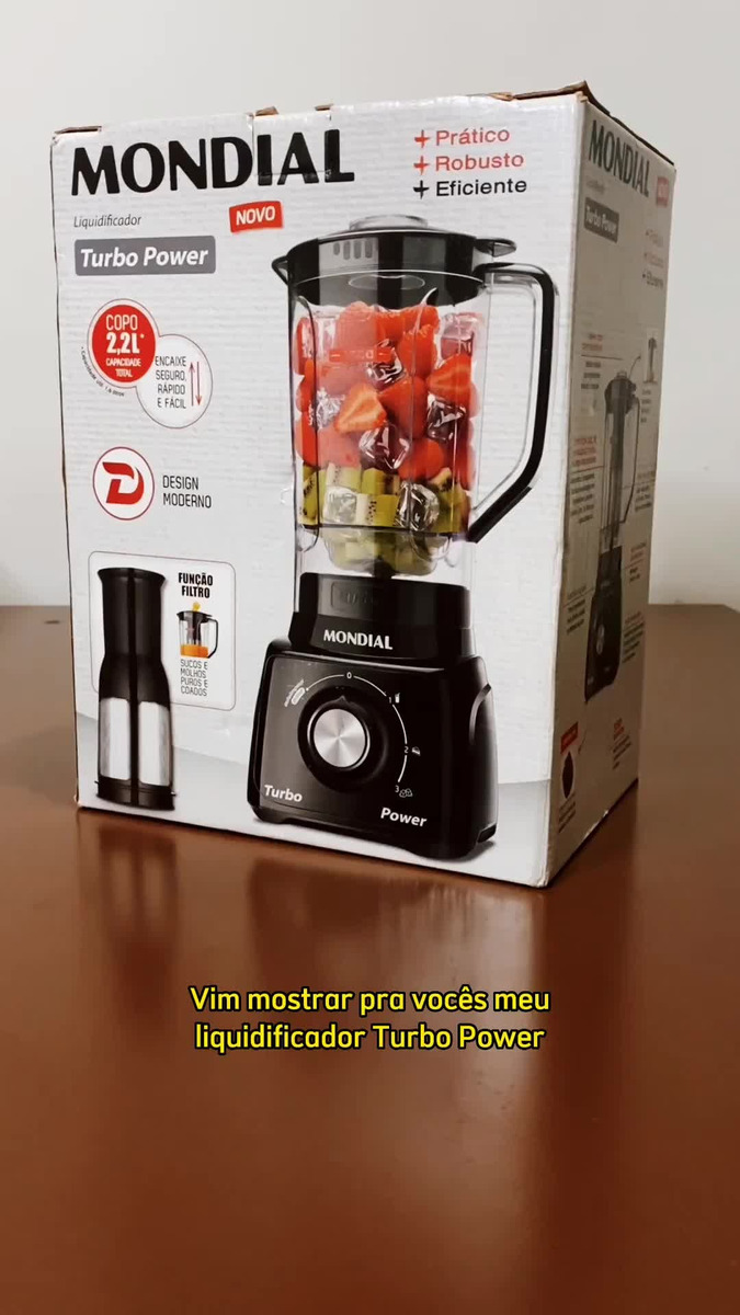 Liquidificador Turbo Power Mondial 550W L-99 WB - Imagem 9