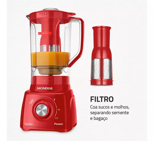 Liquidificador Turbo Power Mondial 550W L-99 WB - Imagem 22