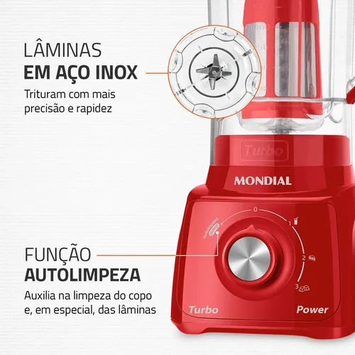 Liquidificador Turbo Power Mondial 550W L-99 WB - Imagem 39
