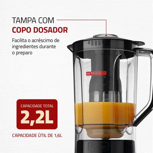 Liquidificador Turbo Power Mondial 550W L-99 WB - Imagem 6
