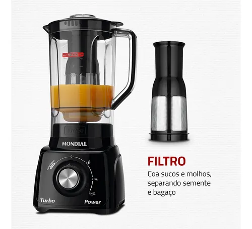 Liquidificador Turbo Power Mondial 550W L-99 WB - Imagem 12