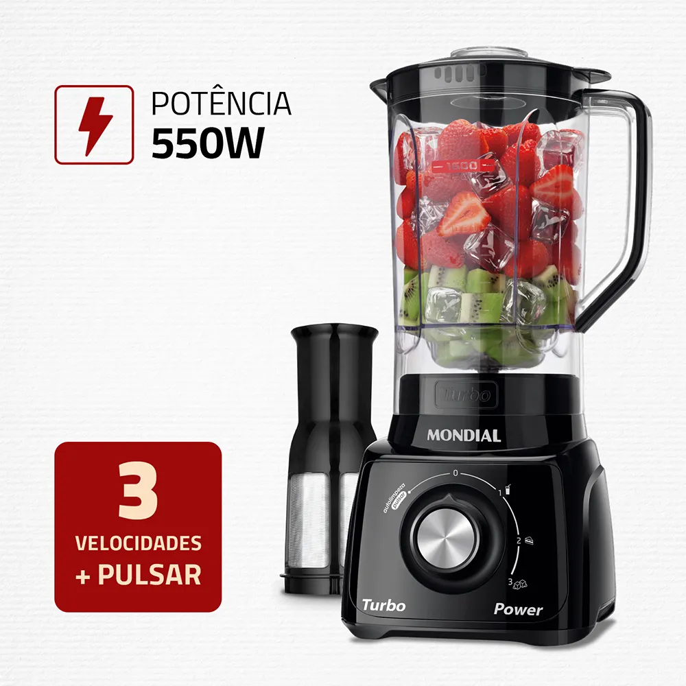Liquidificador Turbo Power Mondial 550W L-99 WB - Imagem 26