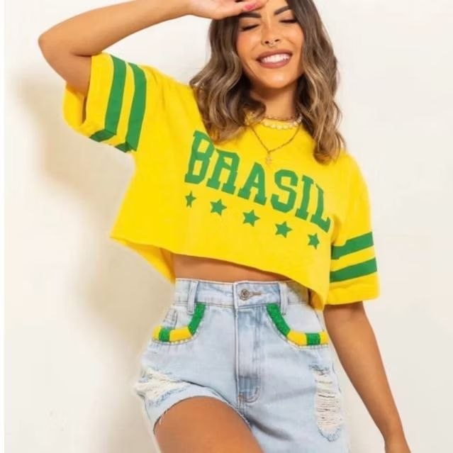 Cropped Brasil 2026: Seu estilo kabem na torcida e na moda!