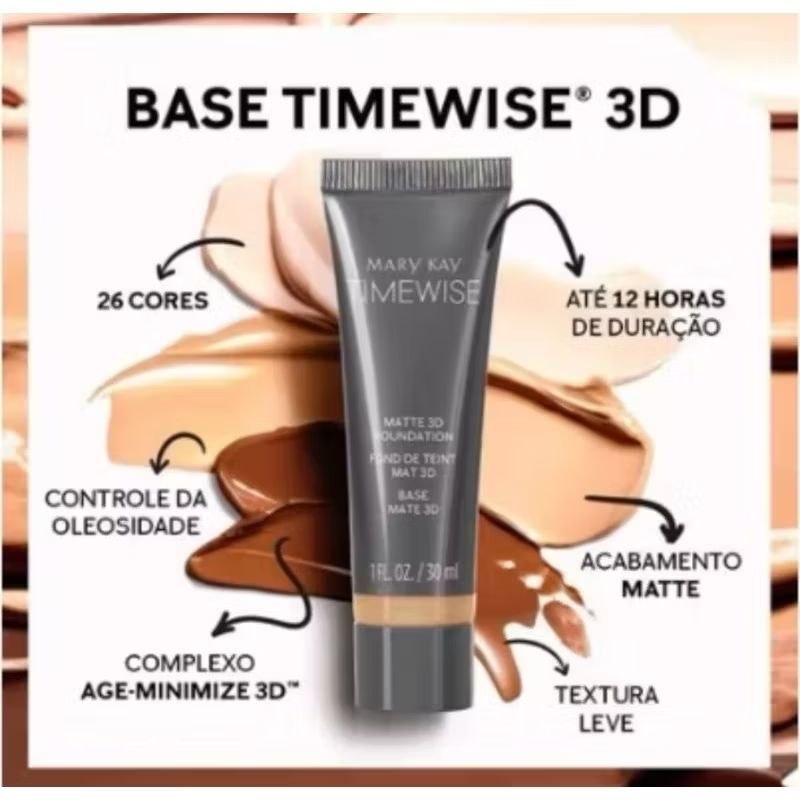 Base Mary Kay 3D Original: A beleza que kabem na sua pele!