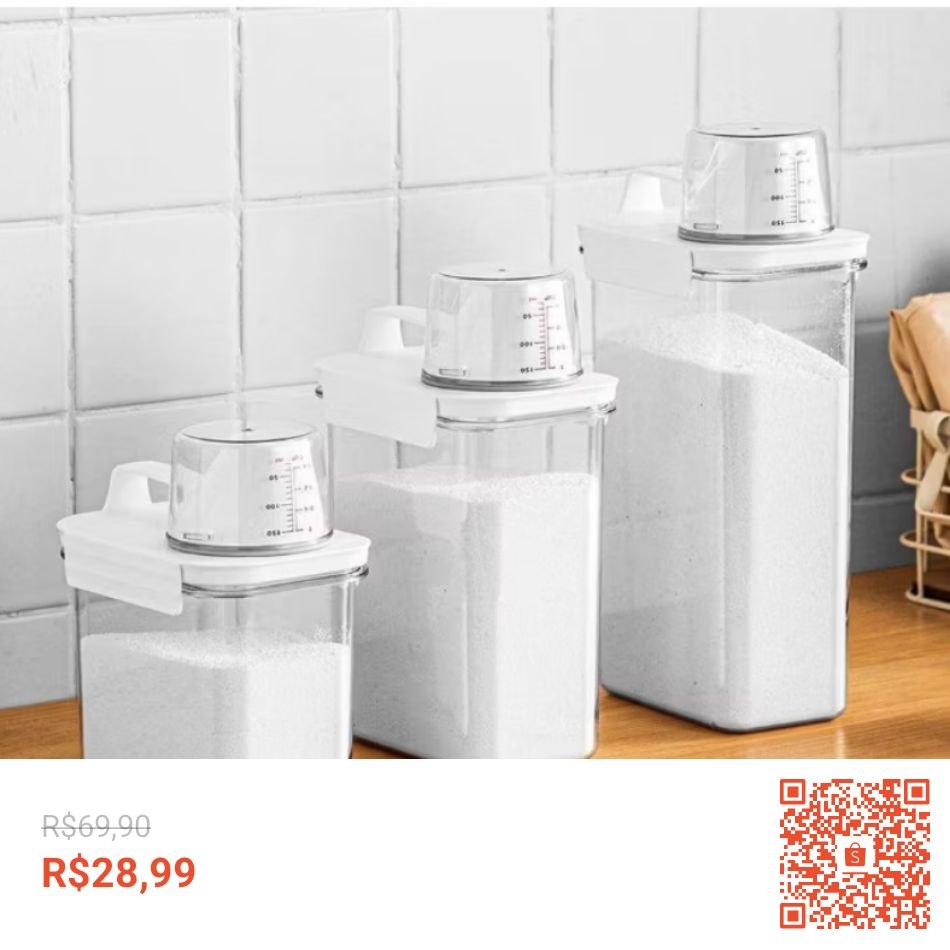 Kabem Shop: Pote Hermético que Kabem na sua Lavanderia