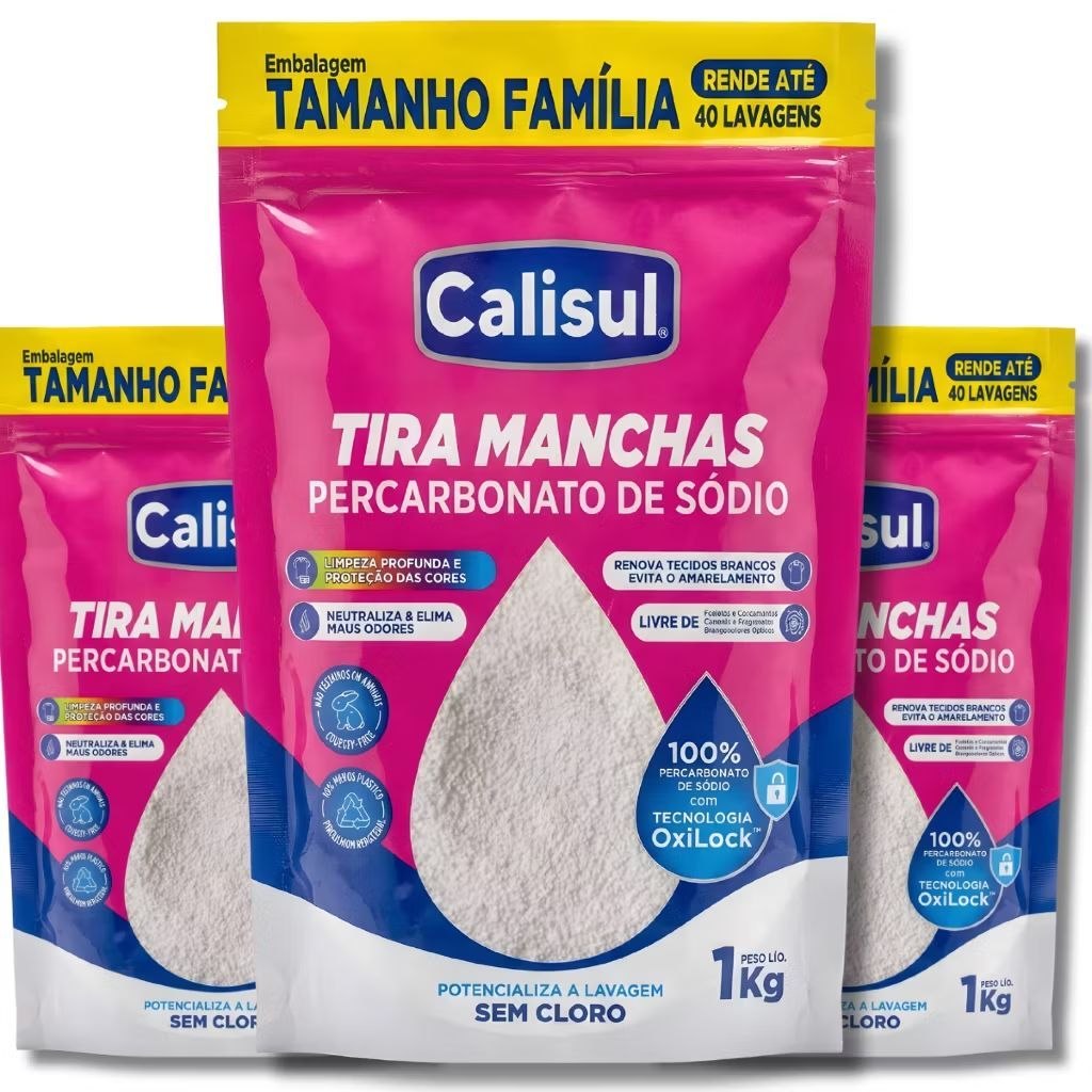 Percarbonato de Sódio: Manchas Teimosas Kabem Fora de Vez!