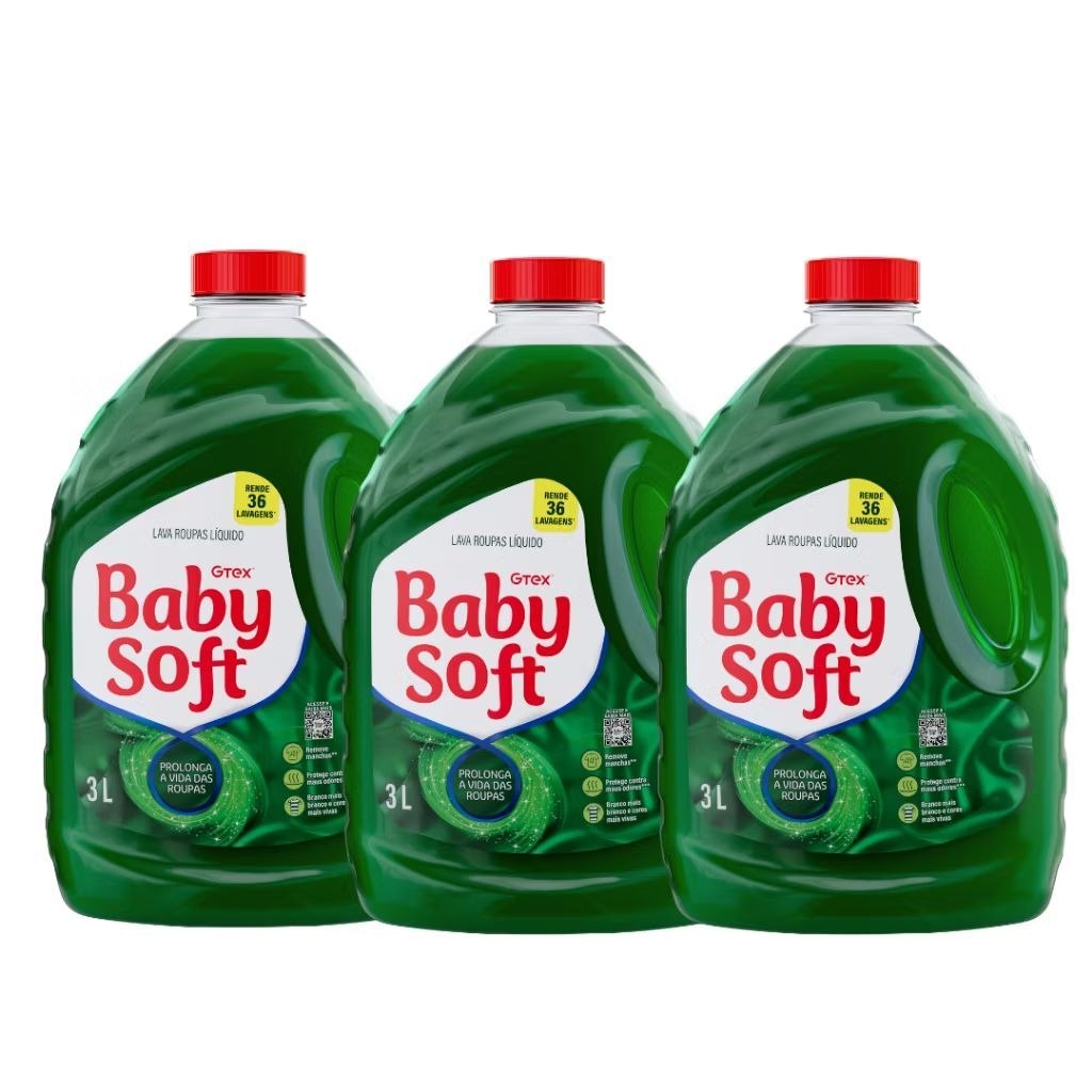 Kit Lava Roupas Baby Soft: Limpeza e Suavidade que kabem no seu lar!